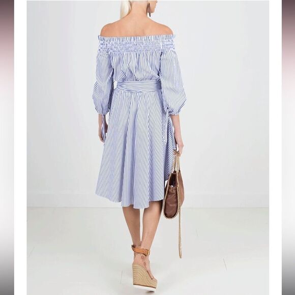 New CAROLINE CONSTAS Lou Striped Dress Small - Picture 6 of 14